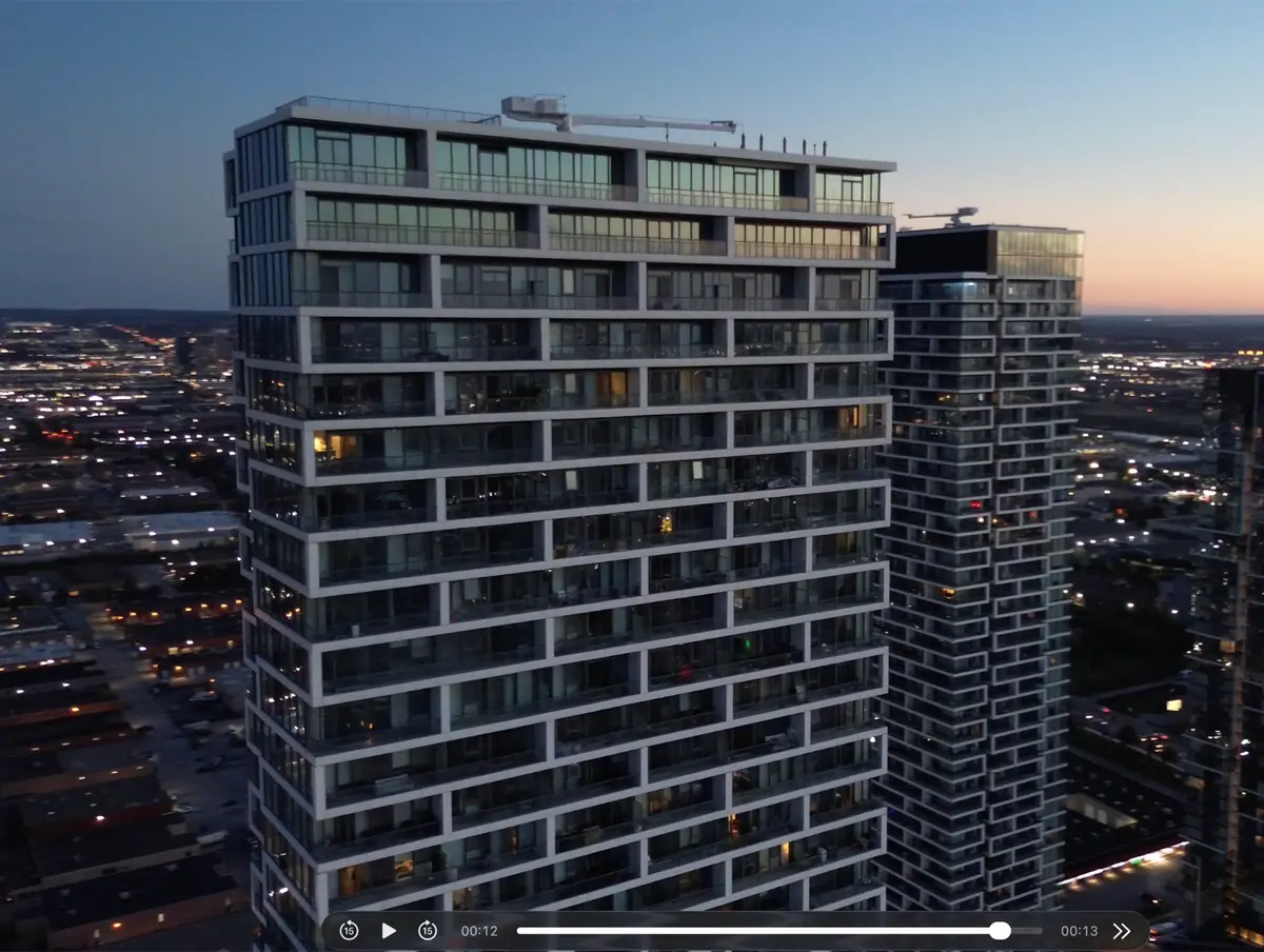 Aerial real estate photography