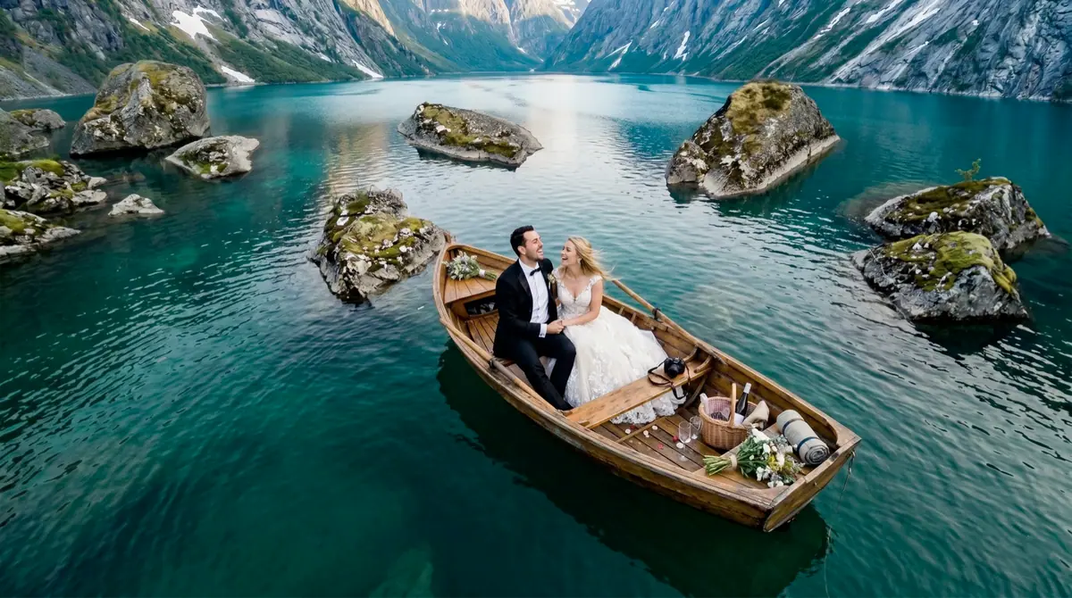 Drone wedding videography
