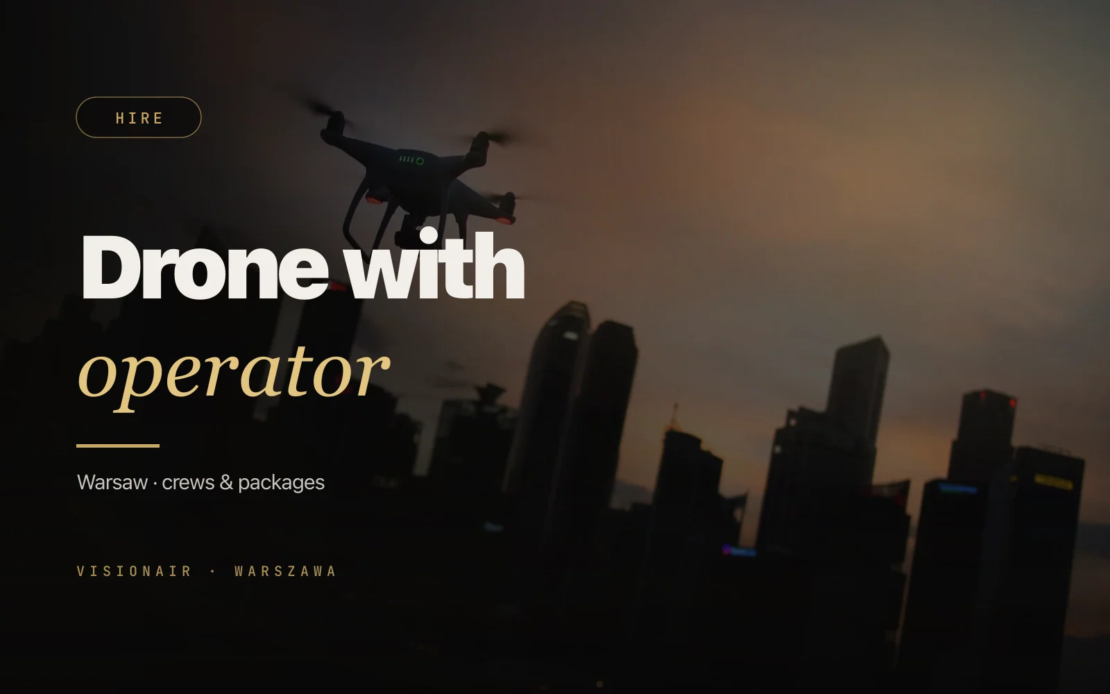 Drone Rental with Operator in Warsaw: How It Differs from Bare Rental