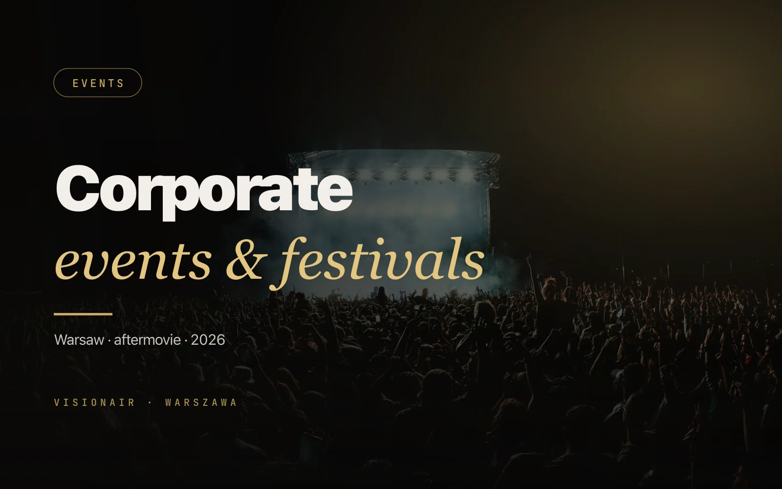 Drone for corporate events and festivals in Warsaw: aftermovie 2026