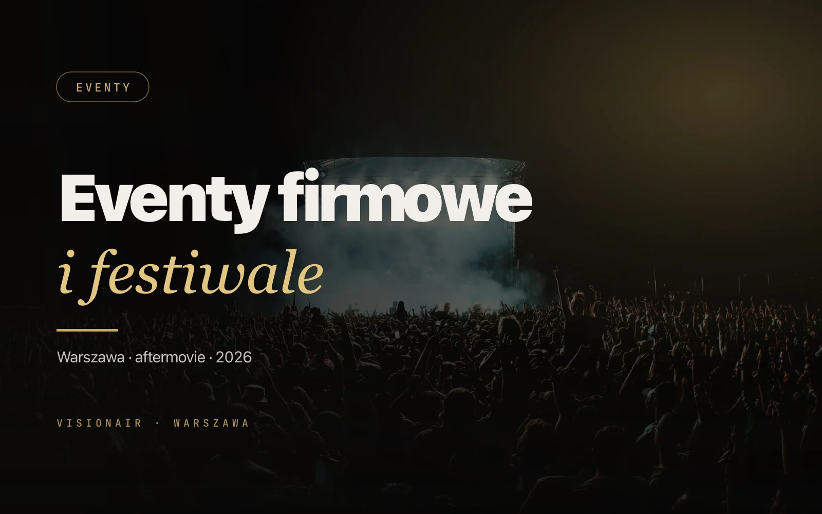 Dron na evencie firmowym i festiwalu w Warszawie: aftermovie 2026