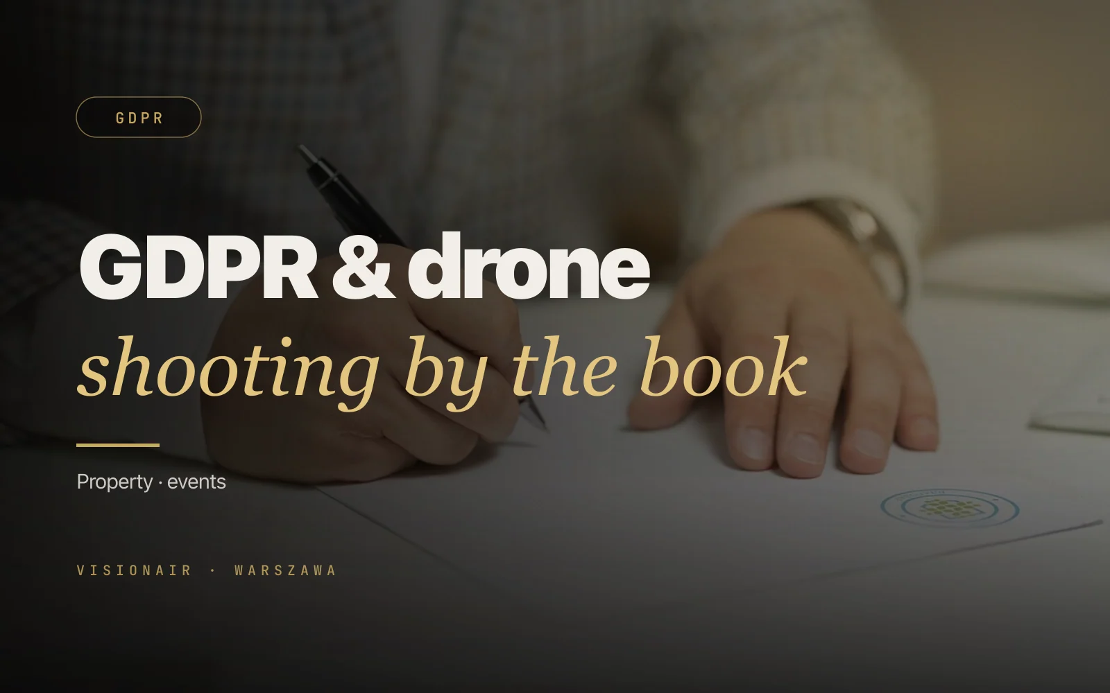 RODO and GDPR for aerial photography of real estate and events in Poland