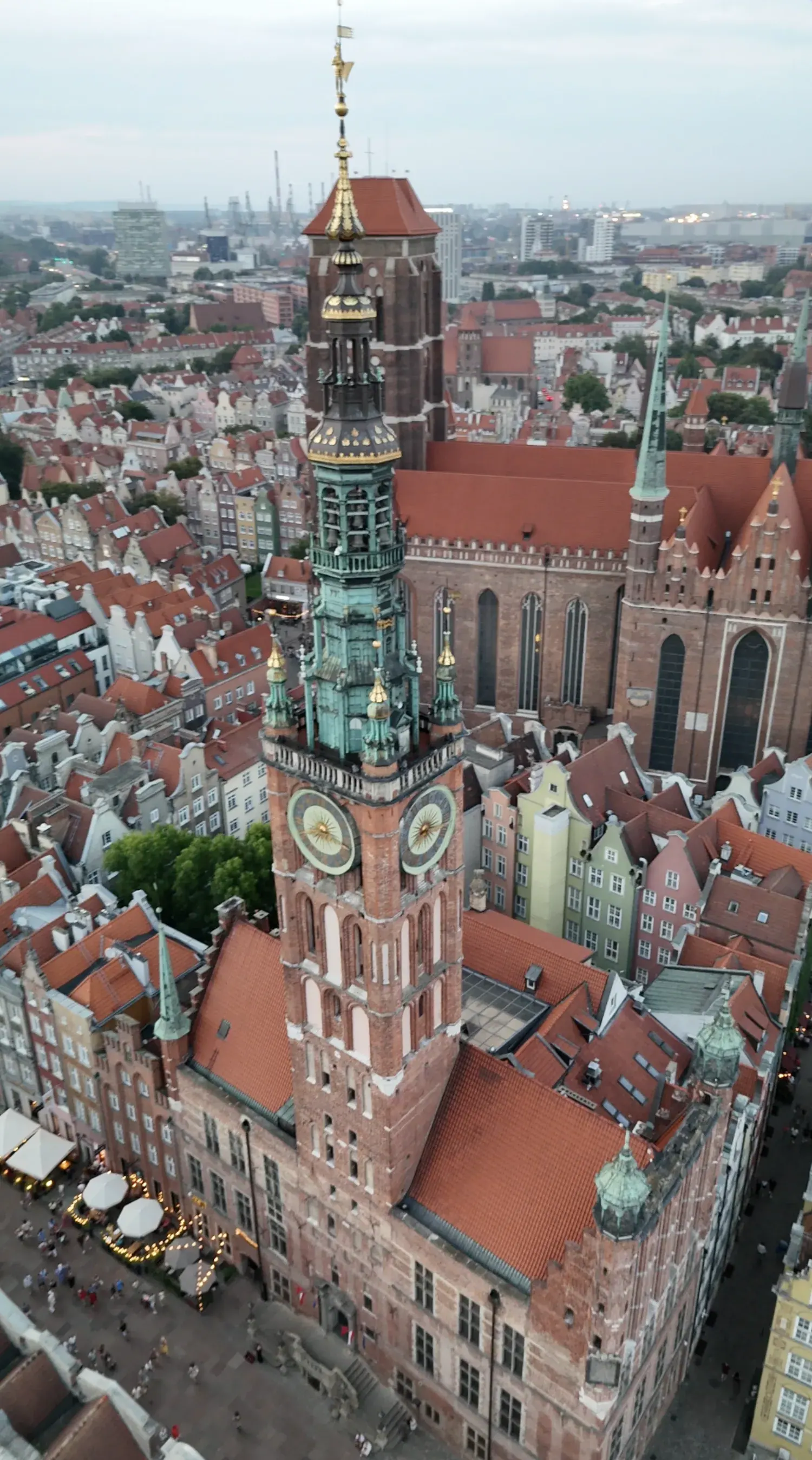 Gothic tower of the Main Town Hall in Gdańsk